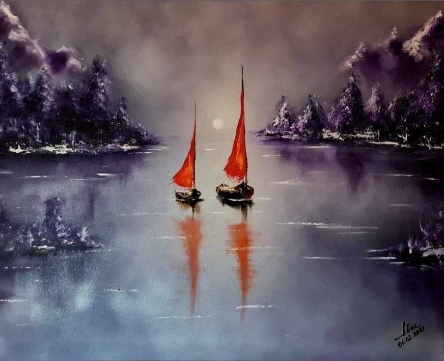 ArteDiAlina.com painting: Passion in winter